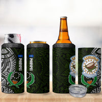 Pohnpei Federated States Of Micronesia 4 in 1 Can Cooler Tumbler Polynesian Tribal Heritage Art With Kaselehlie State Seal TS04 - Polynesian Pride