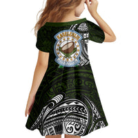 Pohnpei Federated States Of Micronesia Family Matching Short Sleeve Bodycon Dress and Hawaiian Shirt Polynesian Tribal Heritage Art With Kaselehlie State Seal TS04 - Polynesian Pride