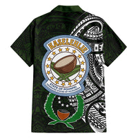 Pohnpei Federated States Of Micronesia Family Matching Short Sleeve Bodycon Dress and Hawaiian Shirt Polynesian Tribal Heritage Art With Kaselehlie State Seal TS04 - Polynesian Pride