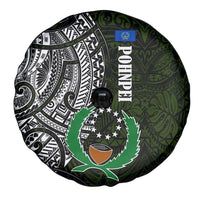 Pohnpei Federated States Of Micronesia Spare Tire Cover Polynesian Tribal Heritage Art With Kaselehlie State Seal