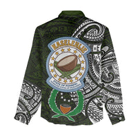 Pohnpei Federated States Of Micronesia Women Casual Shirt Polynesian Tribal Heritage Art With Kaselehlie State Seal TS04 - Polynesian Pride