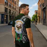 Pohnpei Federated States Of Micronesia Zipper Polo Shirt Polynesian Tribal Heritage Art With Kaselehlie State Seal TS04 - Polynesian Pride
