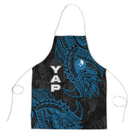 Yap Island Tribal Heritage Apron Micronesian Polynesian Tattoo Pattern Blue Black Cultural Art TS04 Black Blue - Polynesian Pride