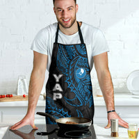 Yap Island Tribal Heritage Apron Micronesian Polynesian Tattoo Pattern Blue Black Cultural Art TS04 - Polynesian Pride