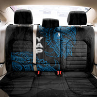 Yap Island Tribal Heritage Back Car Seat Cover Micronesian Polynesian Tattoo Pattern Blue Black Cultural Art TS04 - Polynesian Pride