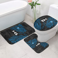 Yap Island Tribal Heritage Bathroom Set Micronesian Polynesian Tattoo Pattern Blue Black Cultural Art TS04 - Polynesian Pride