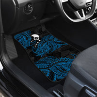Yap Island Tribal Heritage Car Mats Micronesian Polynesian Tattoo Pattern Blue Black Cultural Art TS04 - Polynesian Pride