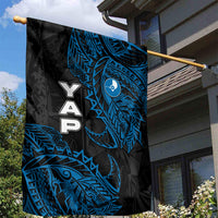 Yap Island Tribal Heritage Garden Flag Micronesian Polynesian Tattoo Pattern Blue Black Cultural Art TS04 - Polynesian Pride
