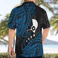 Yap Island Tribal Heritage Hawaiian Shirt Micronesian Polynesian Tattoo Pattern Blue Black Cultural Art TS04 - Polynesian Pride