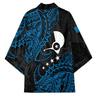 Yap Island Tribal Heritage Kimono Micronesian Polynesian Tattoo Pattern Blue Black Cultural Art TS04 - Polynesian Pride