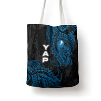 Yap Island Tribal Heritage Tote Bag Micronesian Polynesian Tattoo Pattern Blue Black Cultural Art TS04 - Polynesian Pride