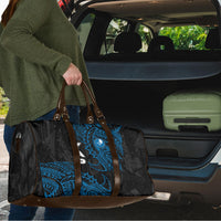 Yap Island Tribal Heritage Travel Bag Micronesian Polynesian Tattoo Pattern Blue Black Cultural Art TS04 - Polynesian Pride