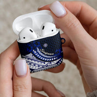 Northern Mariana Islands Saipan AirPods Case Polynesian Tribal Pattern - Commonwealth Seal Art