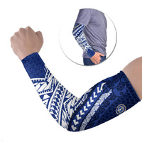 Northern Mariana Islands Saipan Arm Sleeves Polynesian Tribal Pattern - Commonwealth Seal Art