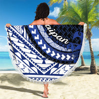 Northern Mariana Islands Saipan Beach Blanket Polynesian Tribal Pattern - Commonwealth Seal Art