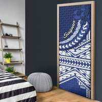 Northern Mariana Islands Saipan Door Cover Polynesian Tribal Pattern - Commonwealth Seal Art