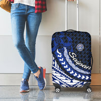 Northern Mariana Islands Saipan Luggage Cover Polynesian Tribal Pattern - Commonwealth Seal Art