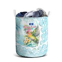 Saipan CMNI Laundry Basket Polynesian Northern Mariana Islands Fruit Dove Watercolor