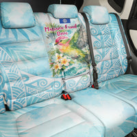 Saipan CMNI Back Car Seat Cover Polynesian Northern Mariana Islands Fruit Dove Watercolor