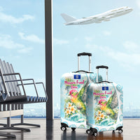 Saipan CMNI Luggage Cover Polynesian Northern Mariana Islands Fruit Dove Watercolor