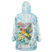 Saipan CMNI Wearable Blanket Hoodie Polynesian Northern Mariana Islands Fruit Dove Watercolor TS04 - Polynesian Pride