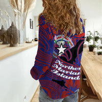 Saipan Northern Mariana Islands Women Casual Shirt Polynesian Tribal Tattoo Art With Hibiscus Flowers And Seal TS04 - Polynesian Pride