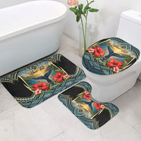 Personalized Masefau American Samoa Whale Bathroom Set Polynesian Tribal Pattern Tropical Hibiscus TS04 - Polynesian Pride