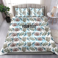 Personalized Masefau American Samoa Bedding Set Vintage Whale Hibiscus Ocean Waves TS04 - Polynesian Pride