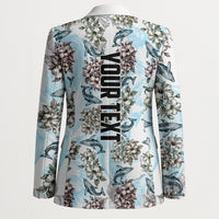 Personalized Masefau American Samoa Blazer Vintage Whale Hibiscus Ocean Waves TS04 - Polynesian Pride