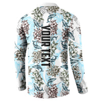 Personalized Masefau American Samoa Button Sweatshirt Vintage Whale Hibiscus Ocean Waves TS04 - Polynesian Pride