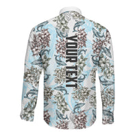 Personalized Masefau American Samoa Long Sleeve Button Shirt Vintage Whale Hibiscus Ocean Waves TS04 - Polynesian Pride