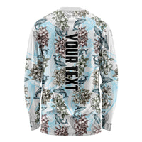 Personalized Masefau American Samoa Long Sleeve Shirt Vintage Whale Hibiscus Ocean Waves TS04 - Polynesian Pride
