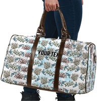 Personalized Masefau American Samoa Travel Bag Vintage Whale Hibiscus Ocean Waves TS04 - Polynesian Pride