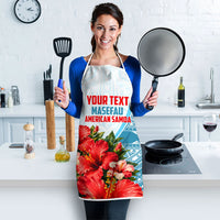 Personalized American Samoa Masefau Apron Hibiscus Tropical Floral Whale Polynesian Tribal Pattern TS04 - Polynesian Pride