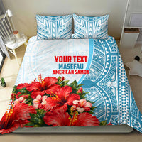Personalized American Samoa Masefau Bedding Set Hibiscus Tropical Floral Whale Polynesian Tribal Pattern TS04 - Polynesian Pride