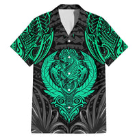 Polynesian Family Matching Mermaid Dress and Hawaiian Shirt Abstract Tiki TS04 Dad's Shirt - Short Sleeve Black Yellow - Polynesian Pride