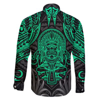 Polynesian Family Matching Summer Maxi Dress and Hawaiian Shirt Abstract Tiki TS04 - Polynesian Pride