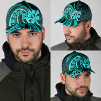 Turquoise New Zealand Mangopare Classic Cap Aotearoa Maori Koru Style LT14