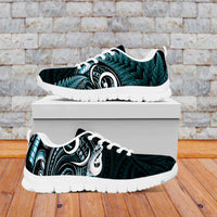 Turquoise New Zealand Sneakers Aotearoa Silver Fern With Manaia Maori Unique