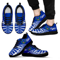 Pohnpei Sneakers - Pohnpei Flag Micronesian Tattoo - Polynesian Pride