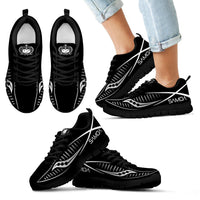 Samoa Sneakers - Samoa Coat Of Arms Polynesian Knife Style - Polynesian Pride