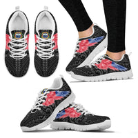 Samoa Sneakers - Samoa Coat Of Arms & Flag Wing - A8 - Polynesian Pride