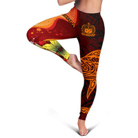 Samoa Women's Leggings - Tribal Tuna Fish - Polynesian Pride