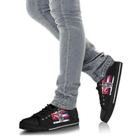 Polynesian Pride Footwear - Hawaii King Flag Low Top Shoe - Polynesian Pride