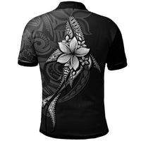 Polynesian Pride Apparel Pohnpei State Polo Shirt Fish With Plumeria Flowers Style - Polynesian Pride