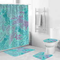 Polynesian Home Set - Polynesian Pineapple Pattern Bathroom Set LT10 Green - Polynesian Pride