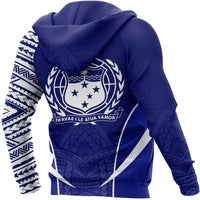 Samoa Active Special Hoodie Samoa Coat of Arms Polynesian Tattoo - Polynesian Pride