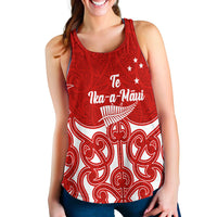 New Zealand North Island (Te Ika - a - Maui) Pride Women Tank Top - LT12 - Polynesian Pride