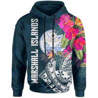 Marshall Islands Hoodie Marshall Islands Summer Unisex Blue - Polynesian Pride
