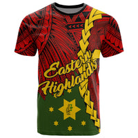 Papua New Guinea Eastern Highlands Province Polynesian T Shirt Tribal Wave Tattoo Unisex RED - Polynesian Pride